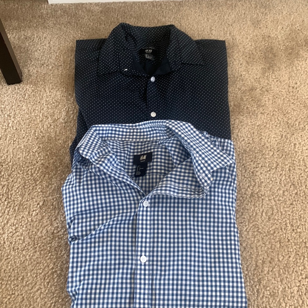 H&M slim fit dress shirt bundle